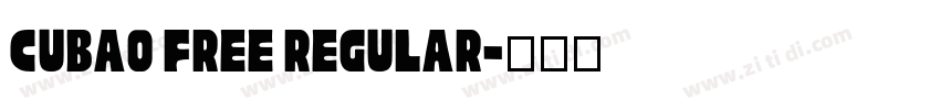 Cubao Free Regular字体转换